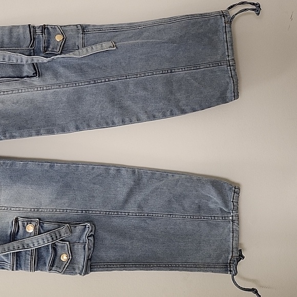 Retrofete Alejandra Cargo Pant in Vintage Celeste Size 24/27 - Picture 9 of 16